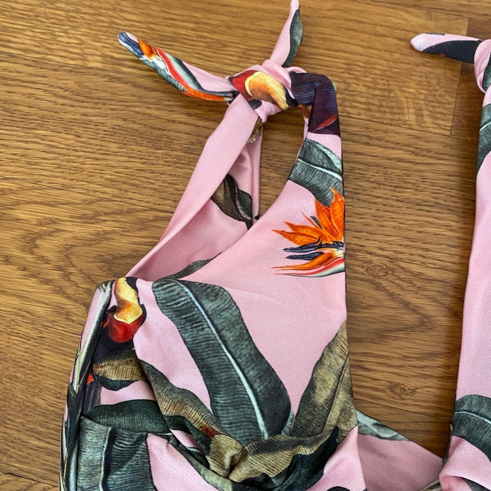 NWT PATBO FLORAL PINK BIKINI SIZE XS - S - Picture 4 of 8